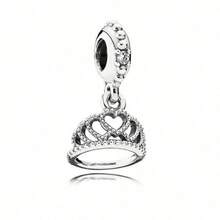 1 buc Pandantiv cu toc înalt în formă de zeiță Globe-Trekking din argint, pentru sezonul de absolvire, șapcă de burlac, design cu coroană de prințesă, cu pandantiv brățară originală - Bijuterii artizanale din email negru pentru femei, cadou