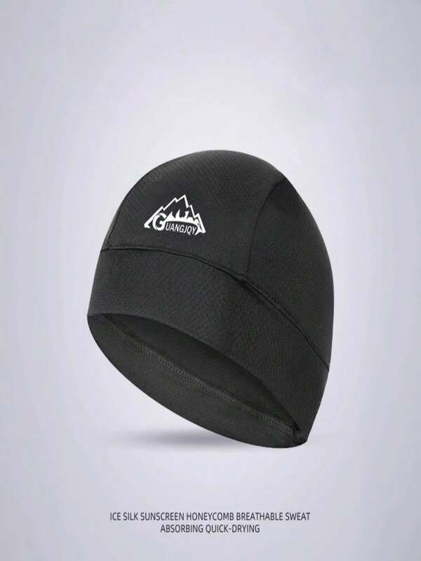 1pc Solid Color Street Style Nylon Printed Unisex Cap, Suitable For All Seasons, Sports & Casual Wear, Great Gift Choice