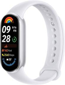 Mi Band 9 Smart Watch Negro - Hasta 21 días de batería, pantalla AMOLED de 1.62", compatible con Android e iOS, marco de aluminio, monitoreo avanzado de sueño y salud, resistente al agua 5ATM - Plata - Ver 7
