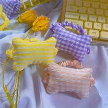 1/4 bucăți drăguțe de vară pentru sprijinul încheieturii mâinii - design moale din pluș în carouri cu bandă elastică, pernă ergonomică pentru tastatură și mouse pentru birou și jocuri, confort anti-oboseală, tampoane pentru mouse pentru birou