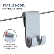 Silicone Shower Squeegee, Squeegee For Shower Glass Doors, Home Bathroom Floor Mirror Cleaner, Resilient Loop - No-Drill & Hanging Hook, Cleaning Tool For Home, Kitchen, Bathroom & Car - Multicolor - View 8