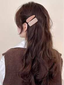 2 件套可爱简约冬季针织发夹，适合女性、女孩、学生，韩版时尚卡哇伊发夹，刘海发卡，发饰，头饰，发卡，拍照造型工具，发夹，秋季，旅行，女性，美发工具，小物件，礼物，旅行，圣诞礼物，女士圣诞礼物 - 彩色 - 查看 10