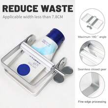 Distributeur ergonomique, convient pour la teinture capillaire, le dentifrice, la crème pour les mains - contrôle précis, facile à nettoyer, outil polyvalent pour la cuisine et la salle de bain, pratique pour les produits de lavage, multi-couleurs