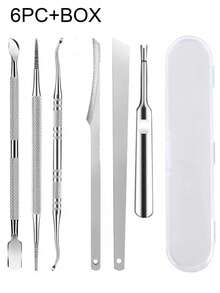 1/2/3pcs Stainless Steel Toenail Trimming Razor Foot Shaving Knife Foot Nail Care Double-Sided Pedicure Nail File Callus Remover For Cleaning And Removing Ingrown Nails - Silver - View 15