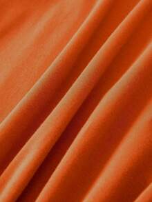 Nightmare Before Christmas, Halloween Clothes, Women Halloween Costumes, Women Halloween Costumes, Women Halloween Costumes, Halloween T-Shirt Autumn Ghost Pattern Women Casual Round Neck Short Sleeve T-Shirt - Orange - View 3