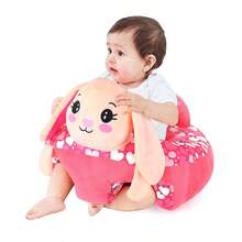 Libsit New Red Heart Rabbit Baby Sitting Chair, Plush Chair Child Chairs For Toddlers, Plush Baby Sit Up Chair, Support Sofa, Sit Me Up Floor Seat For Baby, Soft Plush Cartoon Animals Learning To Sitting Chair Seats, Playful Design For Youngsters Support Seat