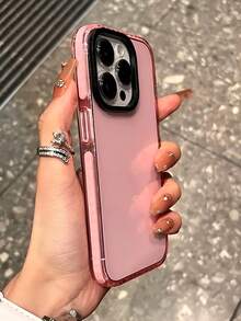 1 Ốp lưng điện thoại trong suốt chống rơi màu hồng, Phụ kiện điện thoại/Ốp lưng bảo vệ tương thích với Apple 16/16Pro/16Plus/16ProMax/15/15Plus/15Pro/15ProMax/14ProMax/14Pro/14Plus/14/13ProMax/13Pro/13/12ProMax/12Pro/12/12 11ProMax/11Pro/11/XR/XSMax/X/XS/7P/8P/Tương thích với IPhone17/17Pro/17ProMax/Air - Bột trong suốt - Xem 7