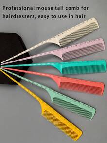 Cepillo de peluquería exclusivo de salón, peine con púas de estilo macaron multicolor, cepillo de cola de rata para peinar, esencial para el hogar y los viajes del estilista, cepillo de pelo, cepillo desenredante, cepillo de pelo, peines, barbero, herramientas para el cabello, productos para el cabello, cepillo para el cabello liso, cuidado del cabello, peine de cabello, peine de cabello, cepillo para cabello rizado, artículos para el cabello, cepillo desenredante, cepillo de bola, mini cepillo de pelo, productos para el cabello rizado, equipo de peluquería, Navidad, peluquería, peine de madera, artículos de viaje, peinado, peluquería