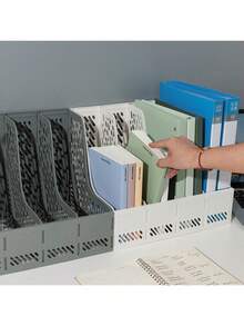 4層多層桌面收納架 多色文件架 32*25cm 文件/紙張收納盒 學生書桌置物架 返校季 學用品 - 彩色 - 查看 1