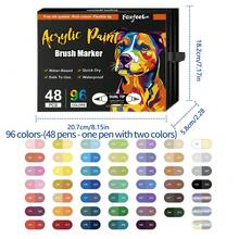 168 Colors Acrylic Markers, Marker Pen Set,Perfect For Painting, Illustrations, Handcrafted Art,School Back-To-School Season For Coloring Books And Other DIY Projects,Suitable For Paper, Fabric, Wood, Rocks, Plastic, Glass, Ceramics, Pumpkins, Etc., Acrylic Paint Marker Pens For Students And Adults, Easter,Thanksgiving, Halloween, Christmas Gifts Back To School
