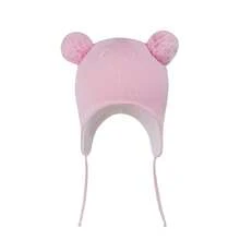 Cute Pom Pom Babys Winter Hat Infant Earflap Knit Warm Cap For Boys Girls Toddler Kids Thermal Lined Beanie