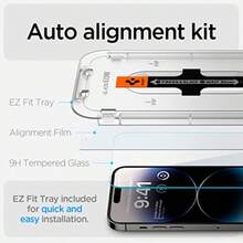 TLL  Tempered Glass Screen Protector [GlasTR EZ FIT] Designed For IPhone 14 Pro [Case Friendly] Sensor Protection 2 Pack2574 - As Pic - View 2