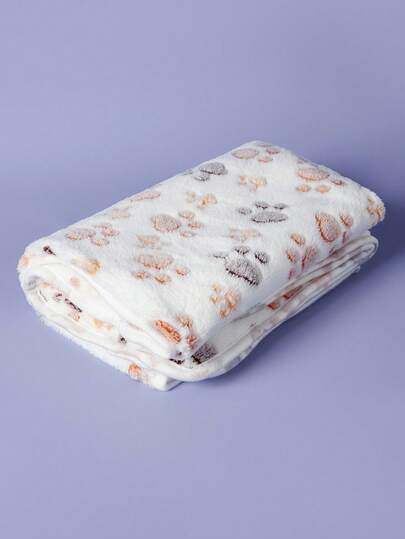 PETSIN 1pc Or 3pcs Super Soft Fleece Cat/Dog Blanket With Cute Paw Patterns, Machine Washable Flannel Pet Bed Mat, Multiple Colors And Sizes Available, Suitable For Small/Medium Pets'