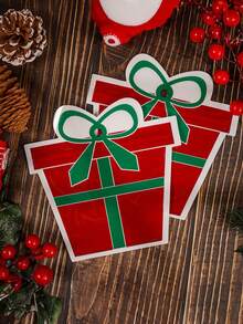 10 Stücke beidseitig bedruckte Weihnachts-Geschenktüten mit Geschenkmustern. Perfekt für Geburtstage, Hochzeiten, Weihnachtspartys und Geschenkverpackung.