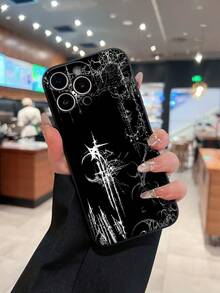 Gothic Mobile Phone Case, Designed With Intricate Lace Patterns And Dark Elegance, Suitable For 17, 16, 16 ProMax, 15, 15 ProMax, 14, 13, 12 And 11 Pro Models, Made Of TPU Material, And Provides Shockproof Protection. Perfect For Those Who Appreciate Unique Style, Creative Gifts, Artistic Expression, And Special Occasions Like Birthdays And Holidays. - Màu đen LB333 - Xem 1