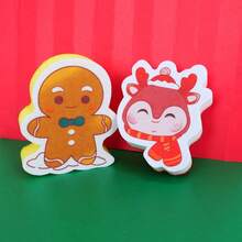 5/10/15 pièces d'éponges de nettoyage thème Noël, épaisses et durables, brosse à récurer pour casseroles, poêles, vaisselle