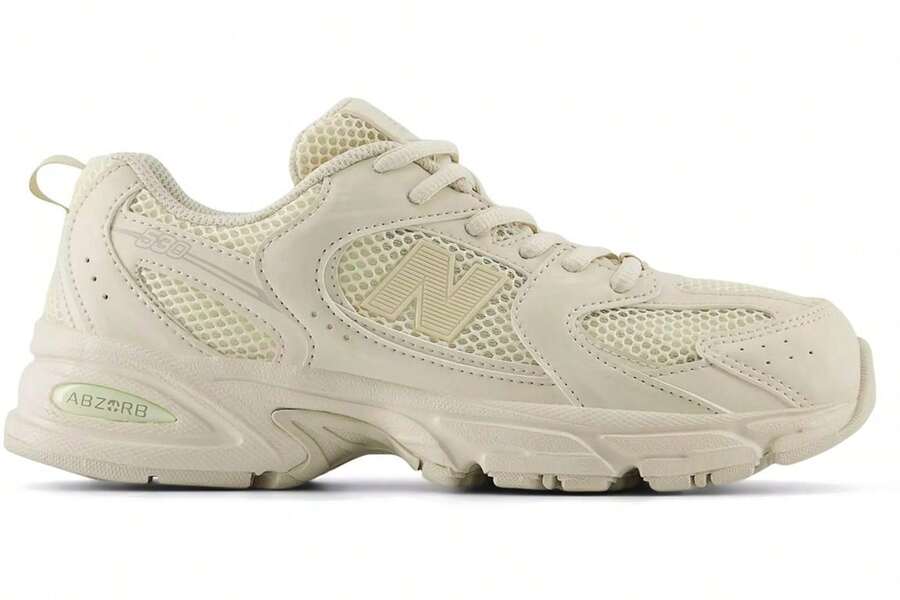 New Balance Giày thể thao trẻ em 530 GS thoải mái hỗ trợ cổ thấp cổ điển dễ buộc dây đi học đi làm hàng ngày thường ngày màu be tự nhiên nhiều size S GR530TBL - đá hạt lanh - Xem 1