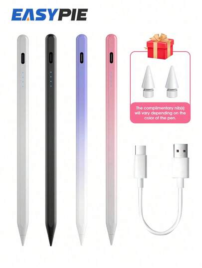 Easypie Selection 1pc Universal Capacitive Pen For Mobile Phones And Tablets, Active Pencil Touch Capacitive Pen, Suitable For Android And Apple IPad, Precise Touch, Smooth Writing High-End Capacitive Pen (Not Suitable For Tablets With Resistive Screen And Electromagnetic Screen)