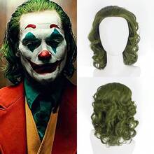 Cosplay Joker Green Medium Long Curly Hair Daily Wear Wig Festival Party Stage Performance High-Temperature Silk Cosplay Wigs - Green - View 2