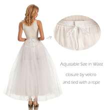 Hoopless Petticoat Crinoline Slip Underskirt For Bridal Wedding Dress WPT109-427551 - 彩色 - 查看 5