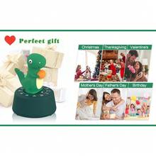 1 pieza Reloj temporizador mecánico con modelo de dinosaurio de dibujos animados, accesorio de cocina, reloj de alarma, contador de 60 minutos, decoración, temporizador manual para estudio (regalo de Navidad)