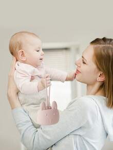 1pc Baby Silicone Pacifier Holder Case, 100% Soft Silicone Nipple Holder Container Box Keep Pacifier Case Pacifiers And Accessories Storage Box - 1pcs - View 4