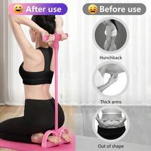 6-Tube Resistance Bands Set, Multifunctional Resistance Bands With Handles, Fitness Resistance Bands For Abdominal/Waist/Arm/Leg Stretching And Shaping Training, Suitable For Yoga, Pilates, Dance, Gymnastics, Bodybuilding And Other Sports - Multicolor - View 7