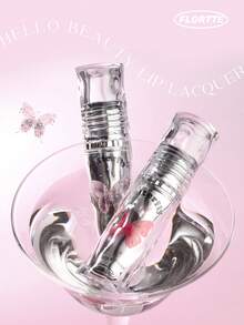 FLORTTE فلوريت هيلو بيوتي لاكر الشفاه، لمعان وترطيب لطلاء الشفاه