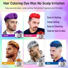 sevich Temporary Hair Coloring Wax Hair Dye, 4.23oz Instant Hairstyle Mud Cream Color Mask, Natural Hair Coloring Wax Material Disposable Hair Styling Dye Ash (Blue, Dye Free) For Cosplay, Party, Masquerade, Halloween Etc. - Hồng - Xem 8