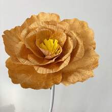 1pc Large Artificial Velvet Peony Flower, Home Decor, Wedding Display, Photography Studio Use, Burgundy Artificial Rose Flower - Multicolor - View 26