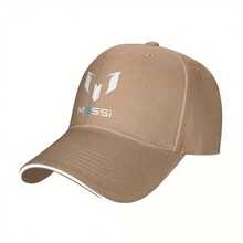 Messi Soccer Baseball Cap - Lightweight Adjustable Dad Hat With Messi Logo, Black/White Sporty Design For Men & Women, Perfect For Sports, Travel, And Outdoor Activities, Sports Cap| Sporty Cap| Lightweight Hat, Messi, Tomorrow X Together Product, Men'S Baseball Cap Hp, Hp Pink Printed Hat,  Briatore Cap F, Txt Item/Album, Cap/Hat For Men - 卡其色 - 查看 2