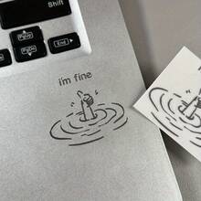 1pc Exquisite Stickers, Fun And Creative Laptop Stickers, DIY Stickers At Will - 1pc - View 7