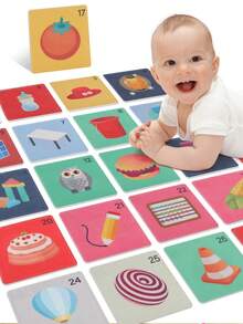 0-12 Months Baby Early Education Handheld Cloth Cards, Black & White/Colorful/Red & Black 3 Classic Contrast Color Geometric Patterns, Basic Symbol Strengthens Visual Focus, Soft Cloth Material, Comes With Simple Storage Bag, Visual Training Tool, Christmas, Halloween, Thanksgiving Gift, Parent-Child Party Cognitive Game (Recommended For 0-6 Months)