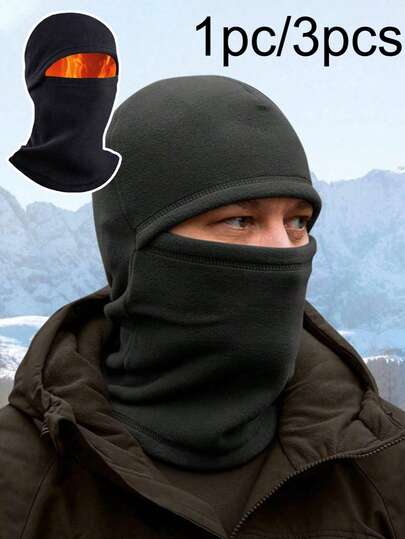 1 st vinterbalaklava ansiktsmask huvudskydd, varmt huvudskydd halsduk, heltäckande ansiktsskydd vindtät varm mask cykling, motorcykeltillbehör, skidåkning och träning utomhusaktiviteter, kvinnors herr ansiktsmask huvudskydd för kallt väder