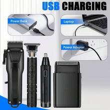 4-In-1 Electric Hair Clipper, Home Hair Trimmer, Facial Hair Groomer. Haircut, Shave, Ear & Nose Hair Trimming And Styling All-In-One. Gift For Father, Son, Brother, Relatives And Friends