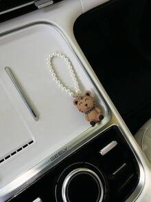 Cute Cartoon Beaded Keychain, Creative Car Key Chain Pendant, Bag Charm Pendant