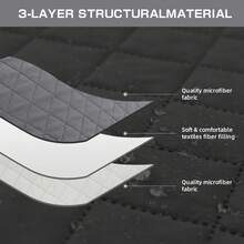 Waterproof Recliner Couch Cover - Elastic Straps & Storage Pockets Recliner Slipcover - Dark Grey - View 10