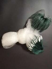 1个随机单层漂浮网眼小白条纹渔网，网眼尺寸1/8英寸，高度0.8米/1.2米 - 彩色 - 查看 2