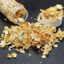 2g/5g/10g Gold Foil Confetti Decorations, Suitable For Candle Painting, DIY Crafts, Party Decor, For Decorative Use Only, Not Edible - Multicolor - View 3