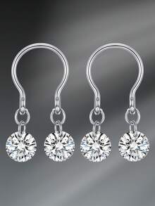 CIZME 1 Pair Sexy Stainless Steel Cubic Zirconia Flower Heart-Shaped Fake Nipple Rings, Body Piercing Jewelry, Clip-On Nipple Rings Without Piercing Required, Unisex, Daily Decoration - Fake Nipple Ring - View 6