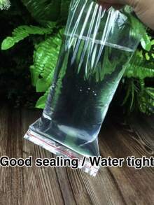 100 buc/pachet reutilizabile, etanșe, transparente, pentru depozitarea alimentelor, potrivite pentru bucătărie/baie, rezistente la umiditate/organizarea călătoriilor