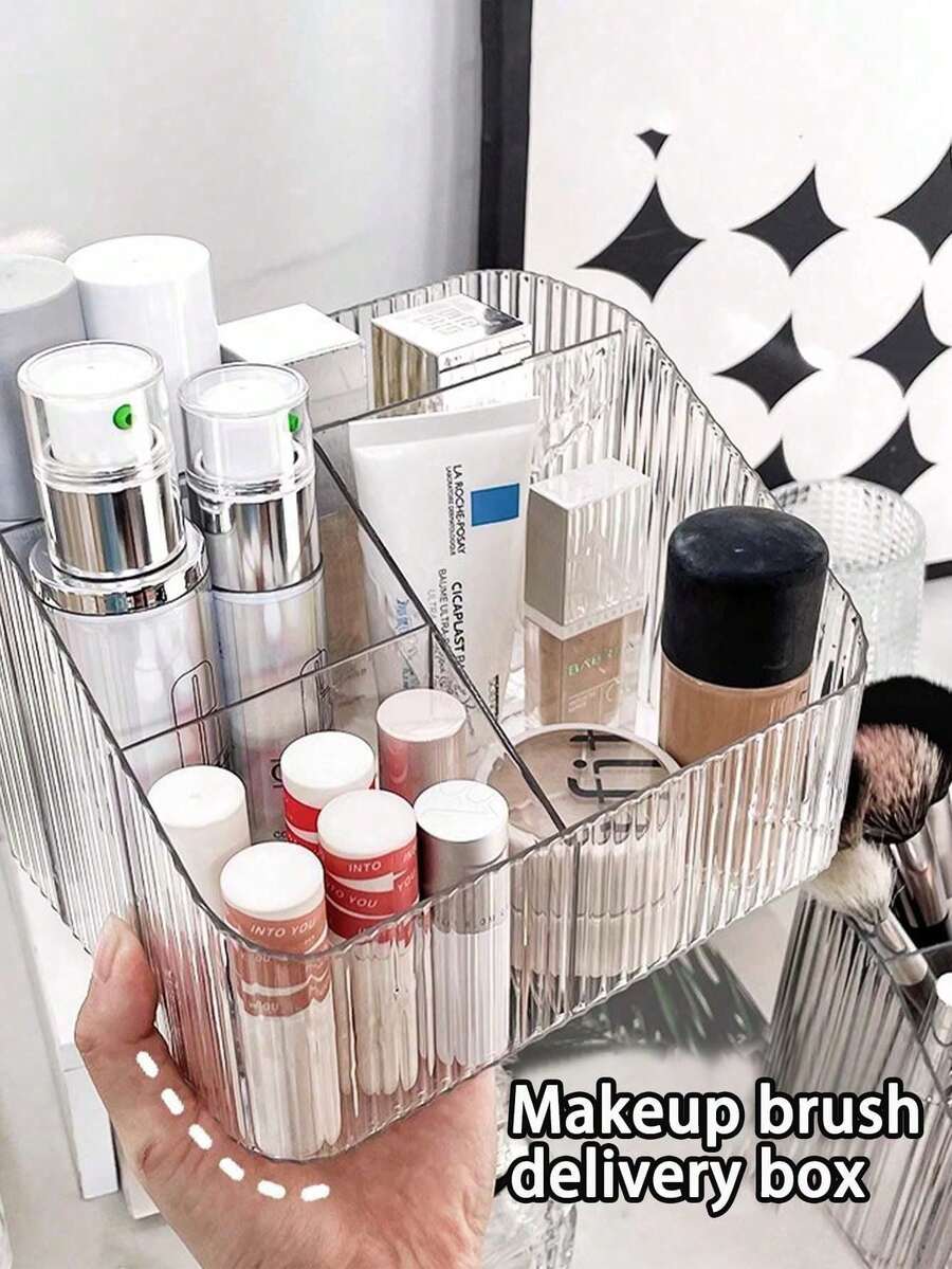 Hộp đựng cọ trang điểm cao cấp, có thể đựng son môi, sản phẩm chăm sóc da, thích hợp cho bàn trang điểm, hộp đựng bút, hộp đựng mỹ phẩm, trang trí phòng ngủ, hộp đựng trang sức, túi đựng cọ trang điểm, hộp đựng nước hoa, túi đựng mỹ phẩm, món quà tuyệt vời cho phụ nữ, quà Giáng sinh, trang trí phòng.