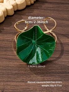 1 Vòng tay nữ hình tròn lớn thời trang tối giản hợp thời trang - Bạc - Xem 11