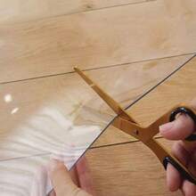 1.0mm Thick Round PVC Hard Floor Mat, Transparent Carpet Protector For Office Chair, Wood Floor, Decorative, Dust-Proof, Anti-Noise, Home Chair Mat, Size