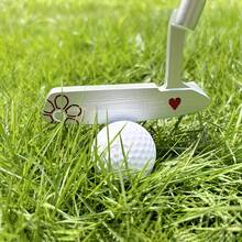 1pc New Golf Putter Golf Club 32 33 34 35 36 Inch With Headcover Cartoon Floret Golf Clubs - Improve Ball Speed & Accuracy, Equipped With 4 Fun Golf Balls - Silver - View 5