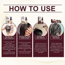 Batana Oil Hair Care Set,Long-Lasting Moisturizing,Reduce Split Ends,Strengthens Hair Roots And Improves Hair Quality, Gently Softens Hair, Nourishes Luster, Repairs And Massages The Scalp,Valentine'S Day Beauty Gift, For Men And Women,Batana Oil Conditioner & Batana Oil Shampoo & Batana Oil Hair Mask & Batana Oil Hair Care Oil - 彩色 - 查看 5