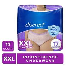 Discreet Adult Incontinence Underwear Women And Postpartum Underwear, XXL, Up To% Bladder Leak, 11 CT