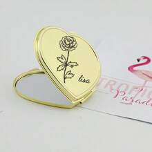 1 Gương trang điểm nhỏ gọn tùy chỉnh - Quà tặng đám cưới thanh lịch - Quà tặng tiệc độc thân - Gương trang điểm khắc đẹp mắt - Quà tặng phù dâu, Đa năng, Bền, Trang trí, Có thể tái sử dụng, Tinh tế, Phong cách, Chất lượng cao, Nhiều màu sắc, Hiện đại, Tùy chỉnh, Cá nhân hóa - Nhiều màu - Xem 28