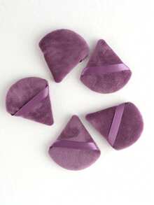 24个/15个/8个/5个三角形化妆海绵，柔软粉扑，适用于散粉、定妆粉、身体粉，化妆海绵套装，美妆工具 - 紫羅蘭色 - 查看 6