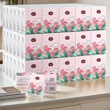 6/24/60/120/240pcs Mini Portable Pocket Tissue, Portable Handkerchief Paper, Convenient To Carry, Two Types Of Packaging Are Randomly Provided - Multicolor - View 6